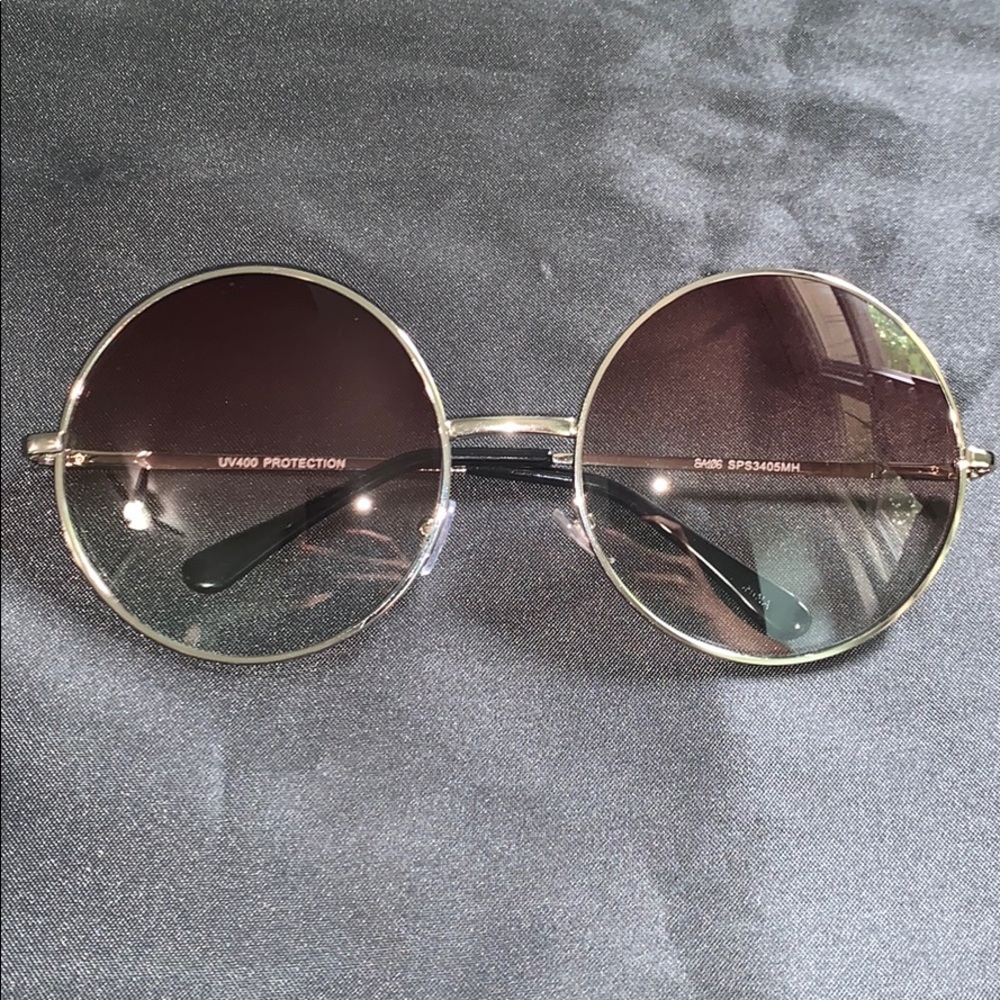 Round Circle Lens Oceanic Gradient Sunglasses